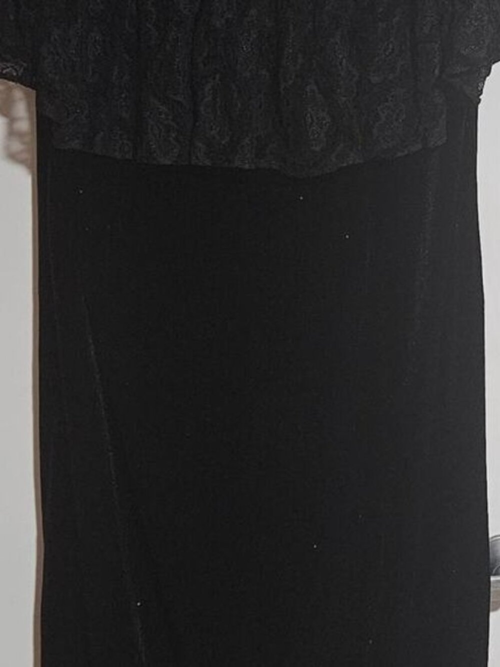 Unbranded long‎ black sparkly velvet